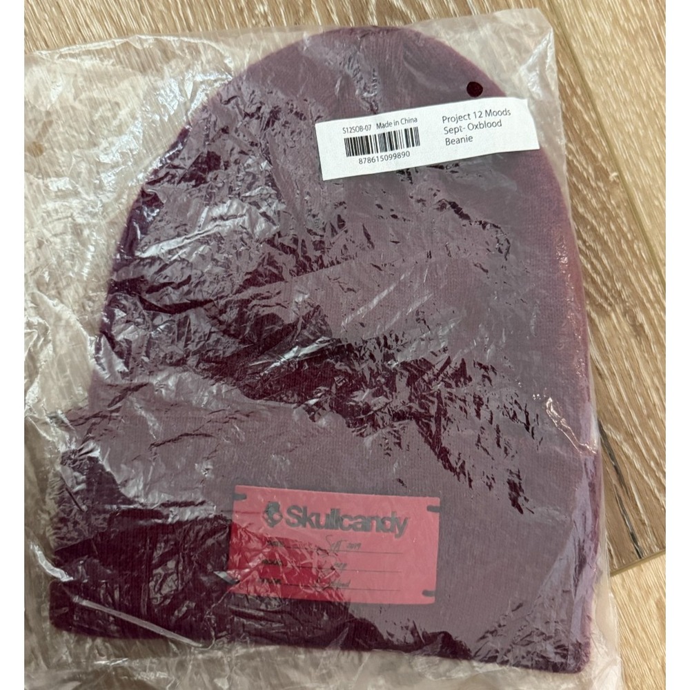 Skullcandy Limited Edition Deep Oxblood Beanie Sept 2019 New Sealed Rare
